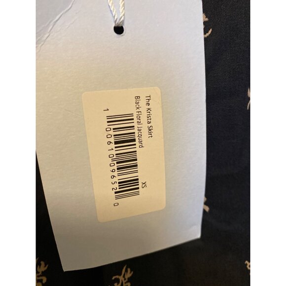 Hill House Home The Krista Skirt, Autumn Paisley Black Jacquard, XS, NWT - Picture 13 of 15